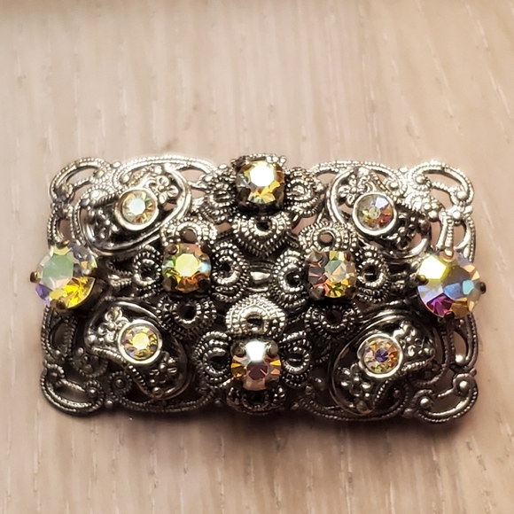 Vintage filigree Made in Germany brooch. RARE - Picture 7 of 13